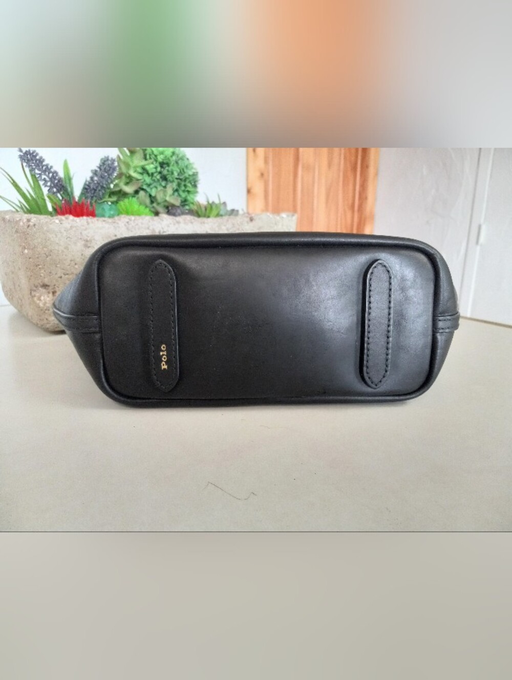 Polo Ralph Lauren, 2024 Bellport Satchel, Black Calf Leather - Picture 8 of 16